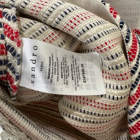 Sandro Paris Striped Cropped Top - Picture 10 of 10